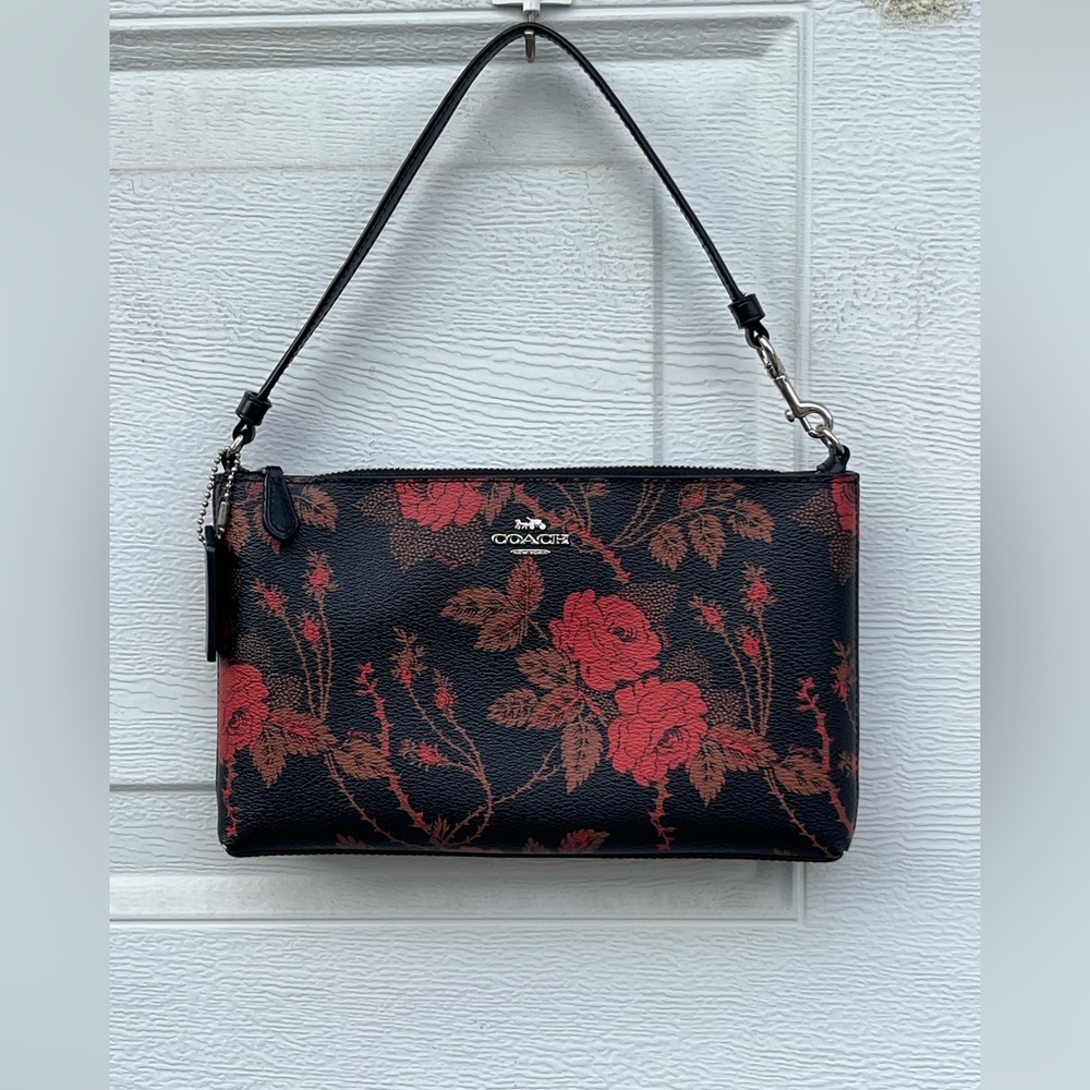 Women’s Coach floral handbag wristlet